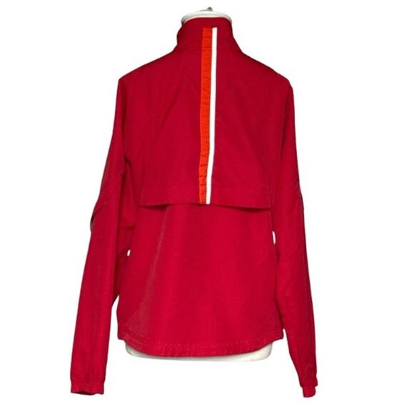 Brooks Women's Running Jacket - Red Windbreaker with Reflective Stripes - Size M - Picture 2 of 8